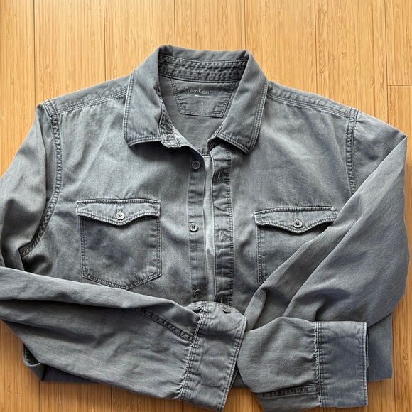 Calvin Klein Other - Calvin Klein Charcoal Button-Up Shirt